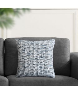 Cosma Cuscino Quadrato 45x45 cm Bianco e Blu Melange Fisso