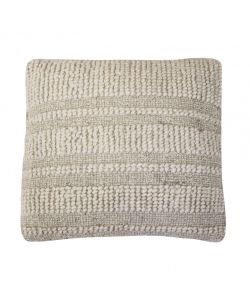Cosma Cuscino Fisso Quadrato 45x45 cm in Lana Bianco Stile Moderno