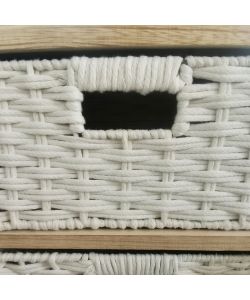 Cosma Mobiletto 4 Cassetti Legno Marrone Chiaro 35x30x84 cm Vintage