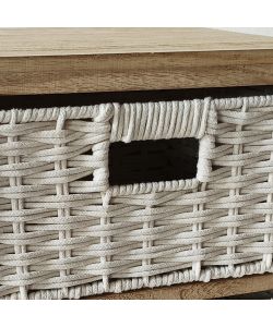 Cosma Mobiletto 3 Cassetti in Legno Marrone Chiaro 35x30x62 cm Vintage