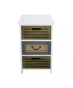 Cosma Mobiletto Alonso 3 Cassetti Legno Marrone Chiaro Vintage 35x28x56 cm