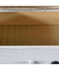 Cosma Mobiletto Ander 4 Cassetti Bianco 35x28x73 cm Stile Shabby Chic