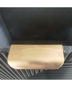 Cosma Mobiletto 4 Cassetti Nero in Legno 34x25x77 cm Stile Industrial