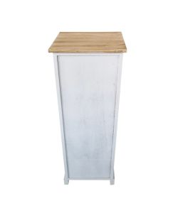 Cosma Mobiletto Vintage 2 Cassetti 1 Anta Bianco 32x29x88 cm