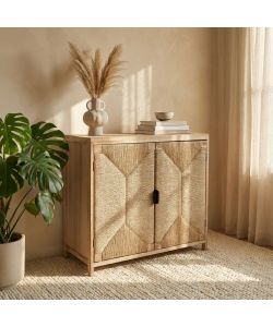 Cosma Mobiletto 2 Ante in Legno Marrone Chiaro 74x35x70.5 cm
