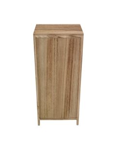 Cosma Mobiletto Legno 2 Cassetti 1 Anta Marrone Chiaro 34x25x78.5 cm