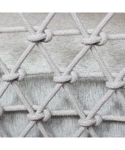 Cosma Poltrona Dondolo Seychelles 95x95cm Bianco Grigio Chiaro