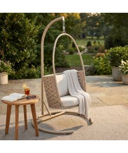 Cosma Dondolo Takamaka Beige 83x79x143 cm con Cuscini Idrorepellenti