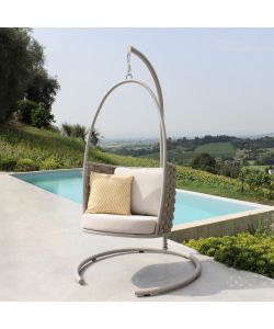 Cosma Dondolo Takamaka Beige 83x79x143 cm con Cuscini Idrorepellenti