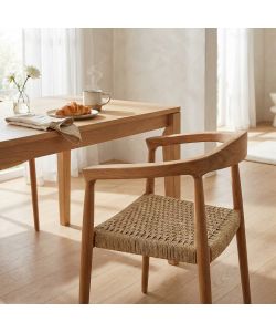 Cosma Poltrona Harvard in Teak Marrone con Braccioli 59x54x78 cm Boho
