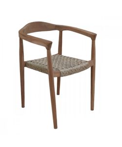 Cosma Poltrona Harvard in Teak Marrone con Braccioli 59x54x78 cm Boho