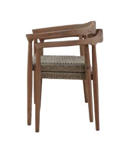 Cosma Poltrona Harvard in Teak Marrone con Braccioli 59x54x78 cm Boho
