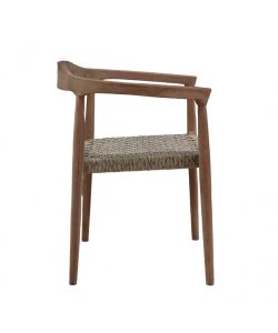 Cosma Poltrona Harvard in Teak Marrone con Braccioli 59x54x78 cm Boho