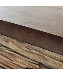 Cosma Mobile Zubin Marrone 160x40x85 cm in Legno e Metallo Fisso