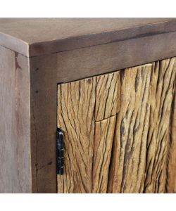 Cosma Mobile Zubin Marrone 160x40x85 cm in Legno e Metallo Fisso