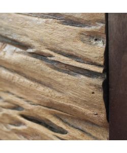Cosma Mobile Zubin Marrone 160x40x85 cm in Legno e Metallo Fisso