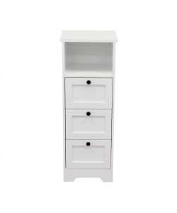 Cosma Mobiletto Aldous in Legno Bianco 81,5x30x30 cm Fisso Moderno