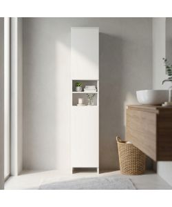 Cosma Mobile Alger in Legno Bianco 28,5x28x173 cm Stile Moderno Fisso