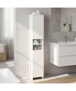 Cosma Mobile Alger in Legno Bianco 28,5x28x173 cm Stile Moderno Fisso