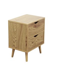 Cosma Comodino Amos Naturale in Legno Marrone Chiaro 40x30x50,5 cm Moderno