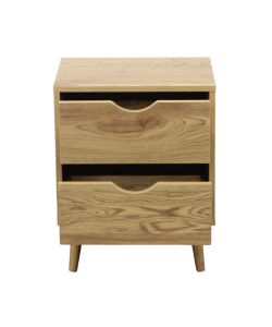 Cosma Comodino Amos Naturale in Legno Marrone Chiaro 40x30x50,5 cm Moderno