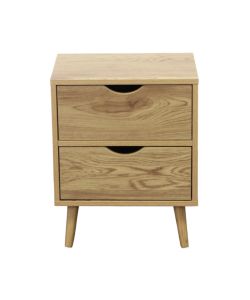 Cosma Comodino Amos Naturale in Legno Marrone Chiaro 40x30x50,5 cm Moderno