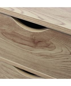 Cosma Comodino Amos Naturale in Legno Marrone Chiaro 40x30x50,5 cm Moderno