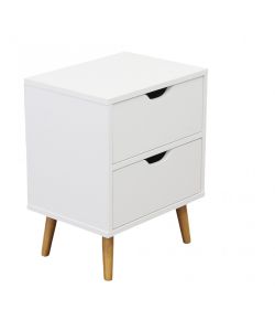 Cosma Comodino Bianco Amos in Legno Rettangolare 40x30x50,5 cm Fisso Moderno