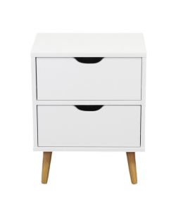 Cosma Comodino Bianco Amos in Legno Rettangolare 40x30x50,5 cm Fisso Moderno