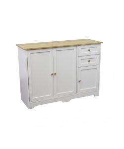 Cosma Mobile Bartholomew in Legno Bianco 110x39.5x78.5 cm Fisso Rettangolare