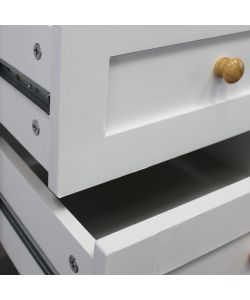 Cosma Mobile Bartholomew in Legno Bianco 110x39.5x78.5 cm Fisso Rettangolare