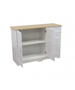 Cosma Mobile Bartholomew in Legno Bianco 110x39.5x78.5 cm Fisso Rettangolare
