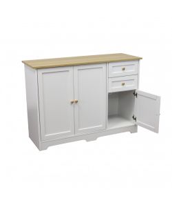 Cosma Mobile Bartholomew in Legno Bianco 110x39.5x78.5 cm Fisso Rettangolare