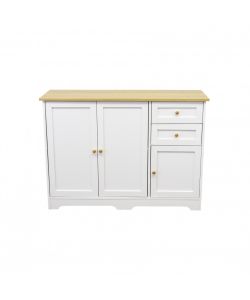 Cosma Mobile Bartholomew in Legno Bianco 110x39.5x78.5 cm Fisso Rettangolare