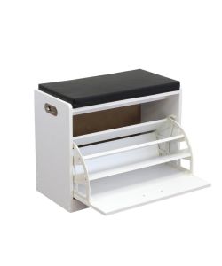 Cosma Scarpiera Jacklyn Bianco 60x29.5x48 cm Legno Moderno Fisso