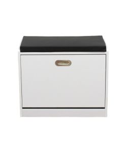 Cosma Scarpiera Jacklyn Bianco 60x29.5x48 cm Legno Moderno Fisso