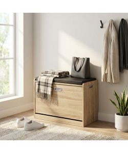 Cosma Scarpiera Jacklyn Legno Marrone Chiaro 60x29.5x48 cm Fissa