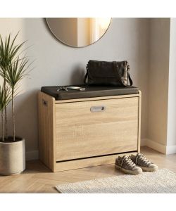 Cosma Scarpiera Jacklyn Legno Marrone Chiaro 60x29.5x48 cm Fissa