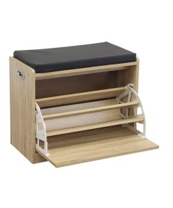 Cosma Scarpiera Jacklyn Legno Marrone Chiaro 60x29.5x48 cm Fissa