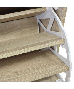 Cosma Scarpiera Jacklyn Legno Marrone Chiaro 60x29.5x48 cm Fissa