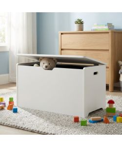 Cosma Porta Giochi in Legno Bianco 78x38x40 cm Appoggio Moderno