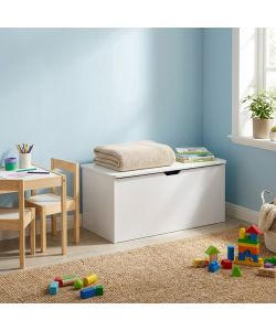 Cosma Porta Giochi in Legno Bianco 78x38x40 cm Appoggio Moderno