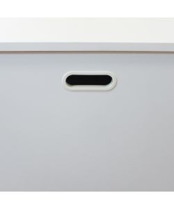 Cosma Porta Giochi in Legno Bianco 78x38x40 cm Appoggio Moderno