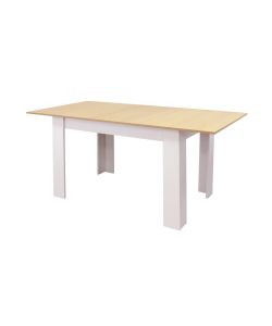 Cosma Tavolo Allungabile in Legno Bianco 120/160x80 cm Design Moderno