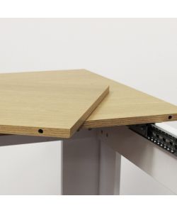 Cosma Tavolo Allungabile in Legno Bianco 120/160x80 cm Design Moderno