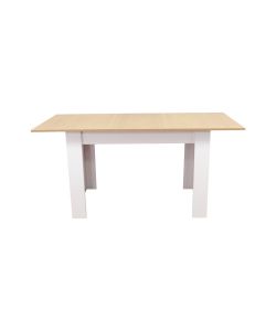 Cosma Tavolo Allungabile in Legno Bianco 120/160x80 cm Design Moderno