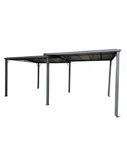 Cosma Gazebo Estensibile 3x3 Antracite in Alluminio e Policarbonato