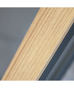 Cosma Poltrona Brooklyn Impilabile Antracite 56x57x87 cm con Braccioli