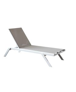 Cosma Lettino Prendisole Impilabile Grigio Chiaro 198x72x35,5 cm