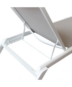 Cosma Lettino Prendisole Impilabile Grigio Chiaro 198x72x35,5 cm